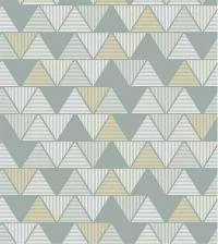 Papel de parede geométrico triângulos zigzag 2159-5552