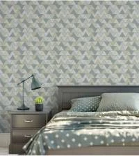 Papel de parede geométrico triângulos zigzag 2159-5554
