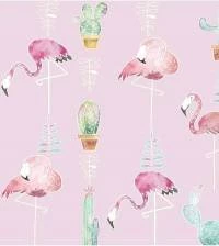 Papel de parede flamingos rosas 2180-5616