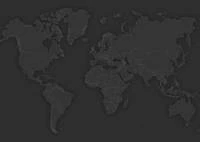 Papel de Parede Mapa Mundi Preto 2202-5762