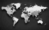 Papel de Parede Mapa Mundi Minimalista 2203-5765