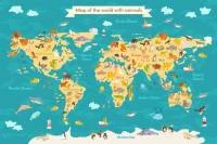 Papel de Parede Mapa Mundi Para Quarto Infantil 2208-5780
