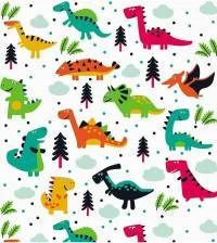 Papel de parede dinossauros coloridos 2220-5807
