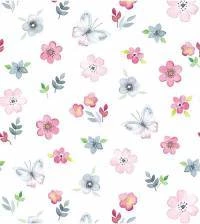 Papel de parede borboletas e flores 2222-5811
