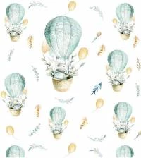 Papel de parede balão em verde 2226-5819