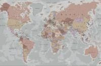 Papel de Parede Mapa do Mundo Executivo 1586-5853