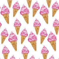 Papel de parede sorvete italiano rosa