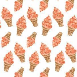 Papel de parede sorvete casquinha laranja
