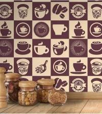 Azulejo adesivo café