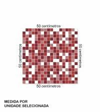Pastilha adesiva em tons de vermelho 2260-5874