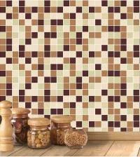 Pastilha adesiva em tons de bege e marrom 2262-5877