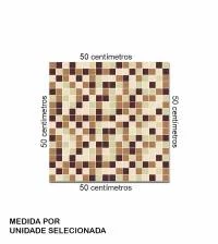 Pastilha adesiva em tons de bege e marrom 2262-5878