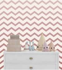 Papel de parede chevron Degradê rosa