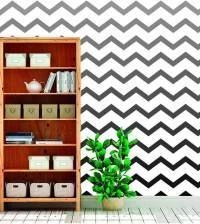 Papel de parede chevron Degradê rosa bebê