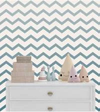 Papel de parede chevron Degradê azul