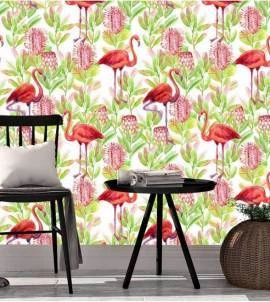 Papel de parede Flamingo tropical