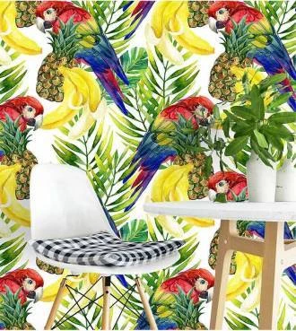 Papel de parede Araras tropicais