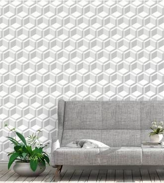 Papel de parede cubo 3D