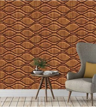 Papel de parede madeira ondas