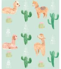 Papel de parede Lhama e cactos 2298-5943