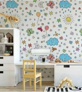 Papel de parede adesivo infantil