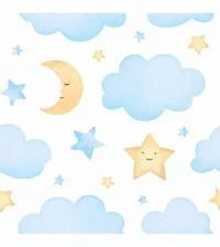 Papel de parede infantil céu 2302-5951