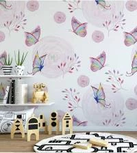 Papel de parede adesivo com borboletas 2305-5956