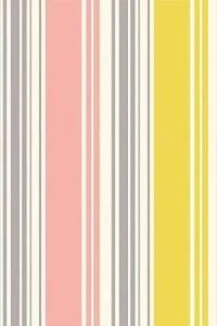 Papel de parede listrado cinza rosa e amarelo 482-596