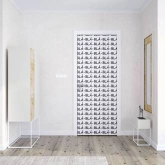 Adesivo de Porta Blá para Banheiro