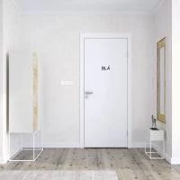Adesivo de Porta Blá para Banheiro 2316-5974