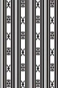 Papel de parede listrado branco e preto com detalhes 483-599