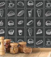 Azulejo adesivo lanches e café