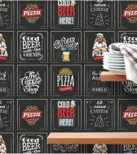Azulejo adesivo Pizza Beer