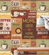 Azulejo adesivo retrô cofee