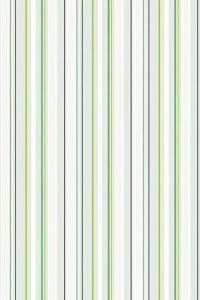 Papel de parede listrado verde e branco 484-600