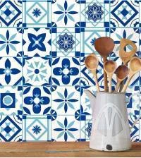 Adesivo azulejo português azul