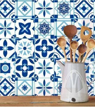 Adesivo azulejo português azul
