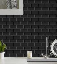 Papel de parede tijolinho preto 2335-6028