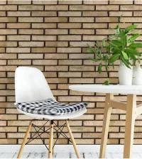 Papel de parede de tijolo em tons de marrom