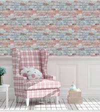 Papel de parede de tijolo baiano bicolor 2345-6039
