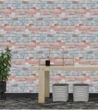 Papel de parede de tijolo baiano bicolor 2345-6040