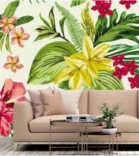 Papel de parede floral Hisbiscos