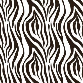 Papel de parede zebrado branco e preto