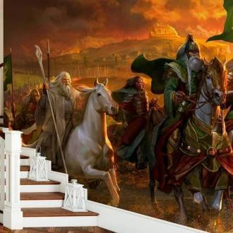 Papel de parede a cavalgada de Rohan