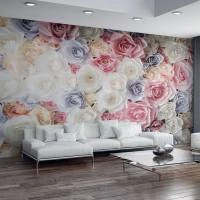 Papel de parede buque de rosas coloridas 2388-6110