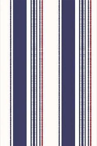 Papel de parede listrado de azul branco e vermelho