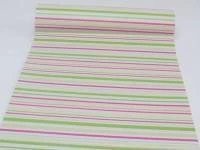 Papel de parede listrado em tons de verde 45-615