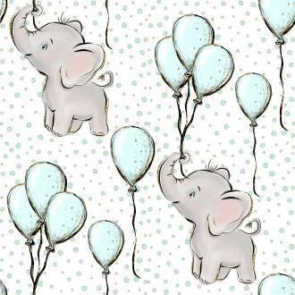 Papel de parede coleção bebe elefante 02