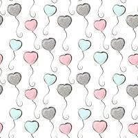 Papel de parede balões de coração