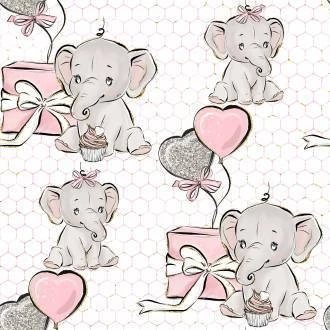 Papel de parede coleção bebe elefante 08